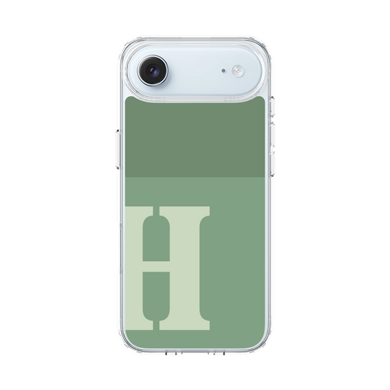 スリムプロテクションケース［ オリジナル - initial two tone - H green ］