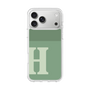 スリムプロテクションケース［ オリジナル - initial two tone - H green ］