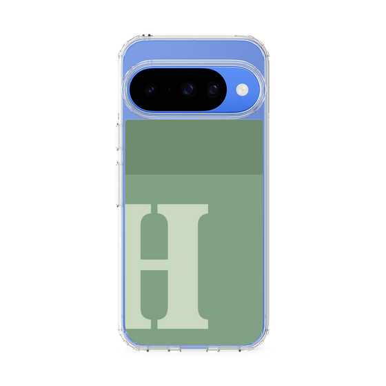 スリムプロテクションケース［ オリジナル - initial two tone - H green ］