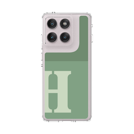 スリムプロテクションケース［ オリジナル - initial two tone - H green ］