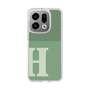 スリムプロテクションケース［ オリジナル - initial two tone - H green ］