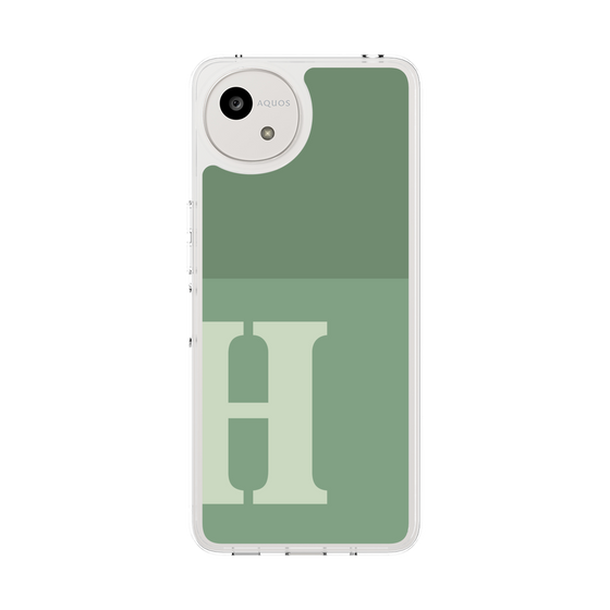 スリムプロテクションケース［ オリジナル - initial two tone - H green ］