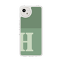 スリムプロテクションケース［ オリジナル - initial two tone - H green ］