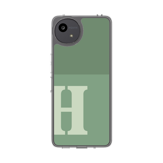 スリムプロテクションケース［ オリジナル - initial two tone - H green ］