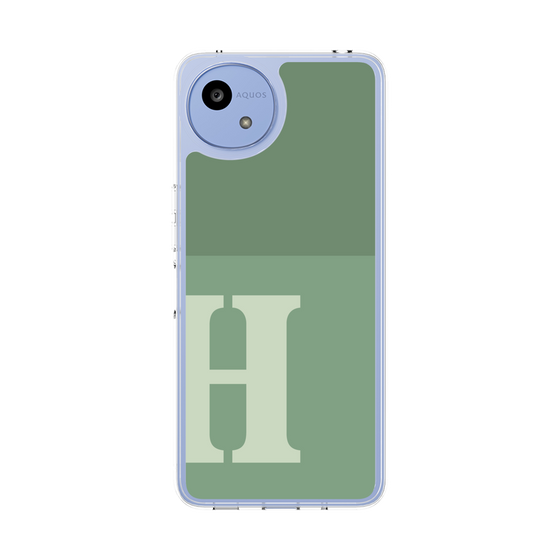 スリムプロテクションケース［ オリジナル - initial two tone - H green ］