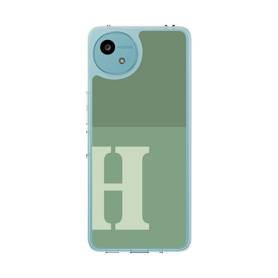 スリムプロテクションケース［ オリジナル - initial two tone - H green ］
