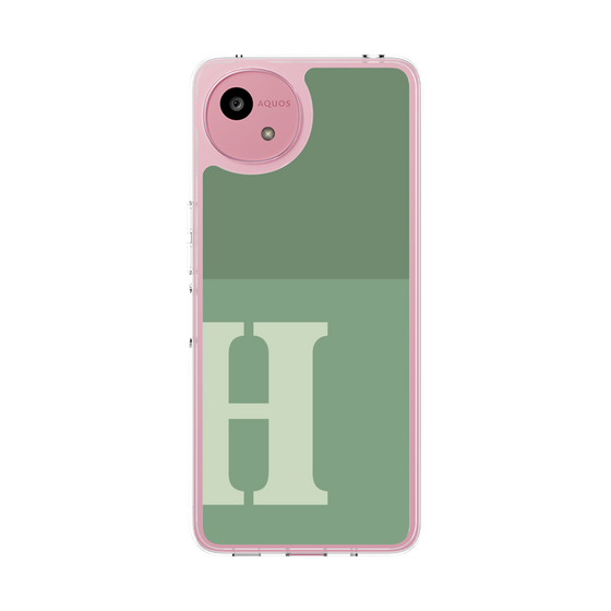 スリムプロテクションケース［ オリジナル - initial two tone - H green ］