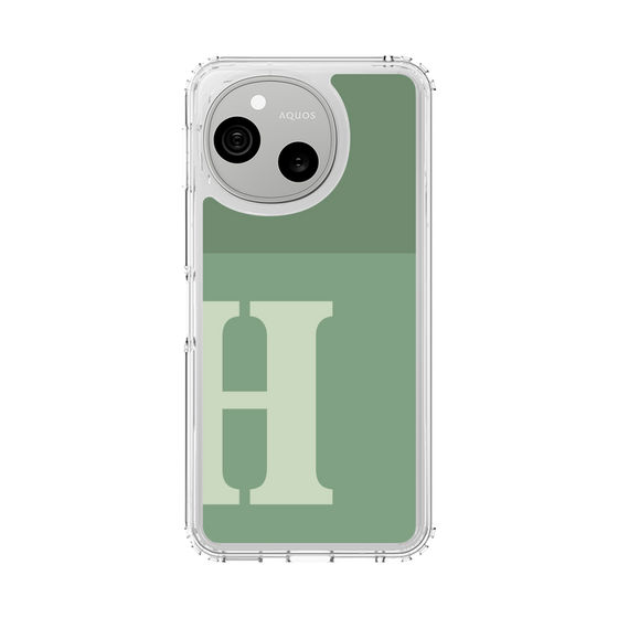 スリムプロテクションケース［ オリジナル - initial two tone - H green ］