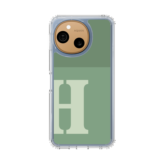 スリムプロテクションケース［ オリジナル - initial two tone - H green ］