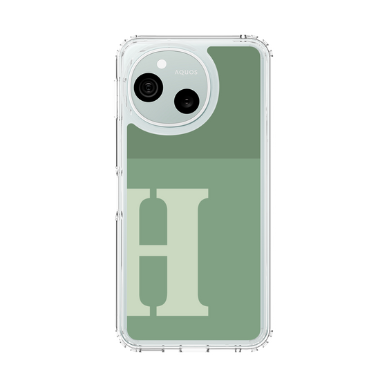 スリムプロテクションケース［ オリジナル - initial two tone - H green ］