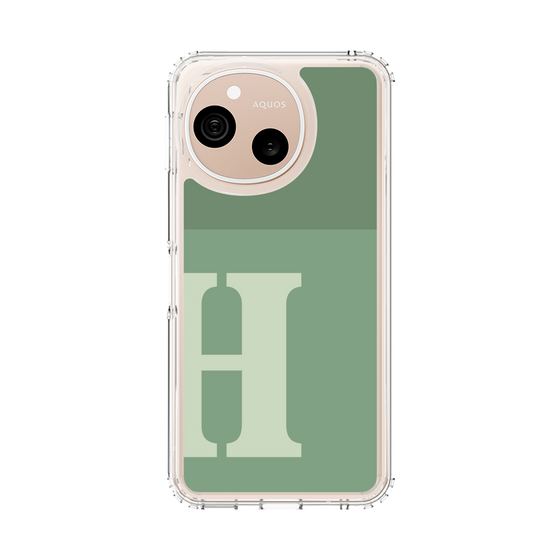 スリムプロテクションケース［ オリジナル - initial two tone - H green ］