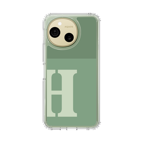 スリムプロテクションケース［ オリジナル - initial two tone - H green ］