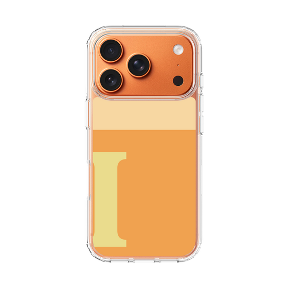 スリムプロテクションケース［ オリジナル - initial two tone - I orange ］
