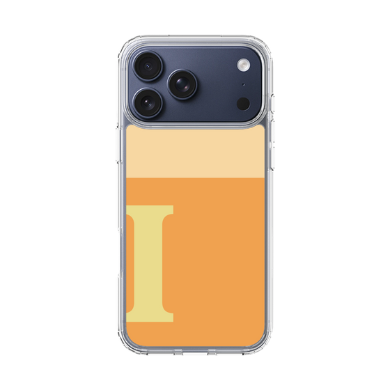 スリムプロテクションケース［ オリジナル - initial two tone - I orange ］