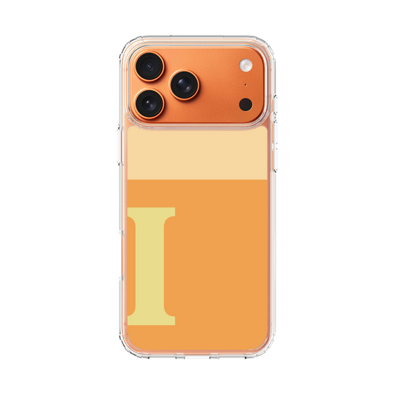 スリムプロテクションケース［ オリジナル - initial two tone - I orange ］