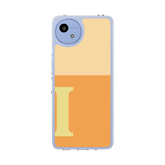 スリムプロテクションケース［ オリジナル - initial two tone - I orange ］