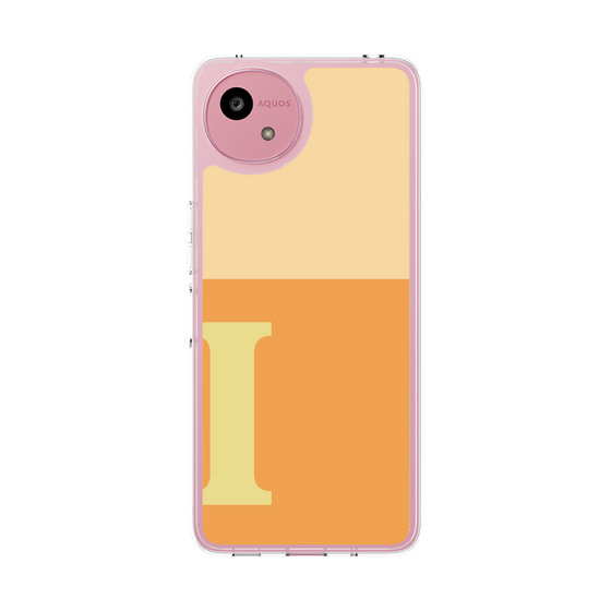 スリムプロテクションケース［ オリジナル - initial two tone - I orange ］