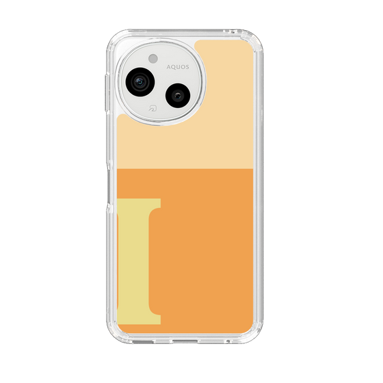 スリムプロテクションケース［ オリジナル - initial two tone - I orange ］