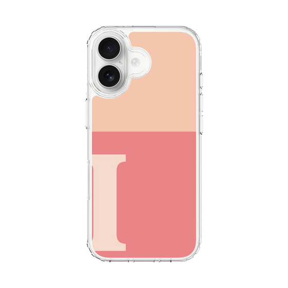 スリムプロテクションケース［ オリジナル - initial two tone - I pink ］