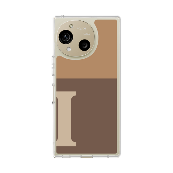スリムプロテクションケース［ オリジナル - initial two tone - I brown ］