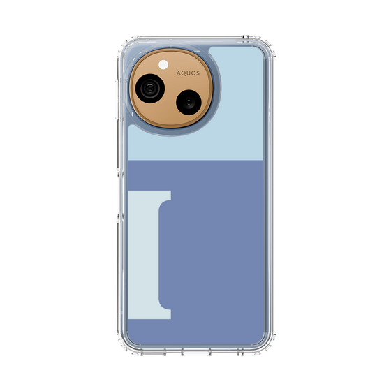 スリムプロテクションケース［ オリジナル - initial two tone - I blue ］