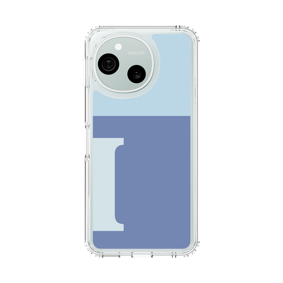 スリムプロテクションケース［ オリジナル - initial two tone - I blue ］