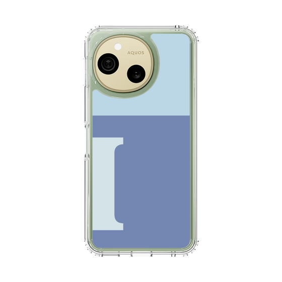 スリムプロテクションケース［ オリジナル - initial two tone - I blue ］