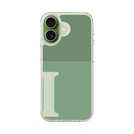 スリムプロテクションケース［ オリジナル - initial two tone - I green ］