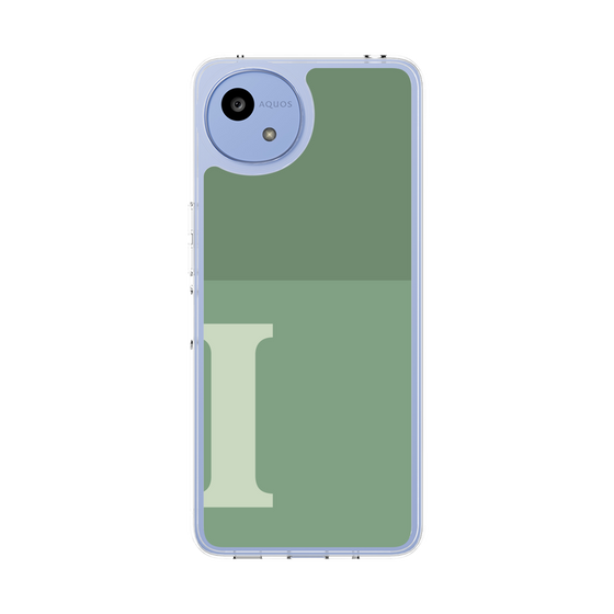スリムプロテクションケース［ オリジナル - initial two tone - I green ］