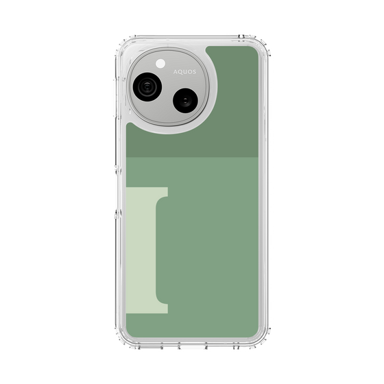 スリムプロテクションケース［ オリジナル - initial two tone - I green ］