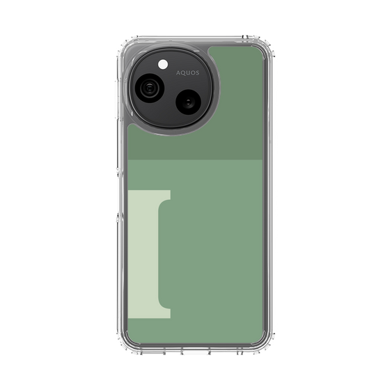 スリムプロテクションケース［ オリジナル - initial two tone - I green ］