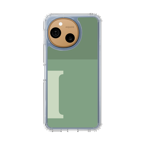 スリムプロテクションケース［ オリジナル - initial two tone - I green ］