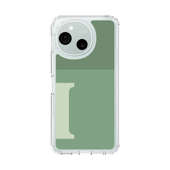 スリムプロテクションケース［ オリジナル - initial two tone - I green ］