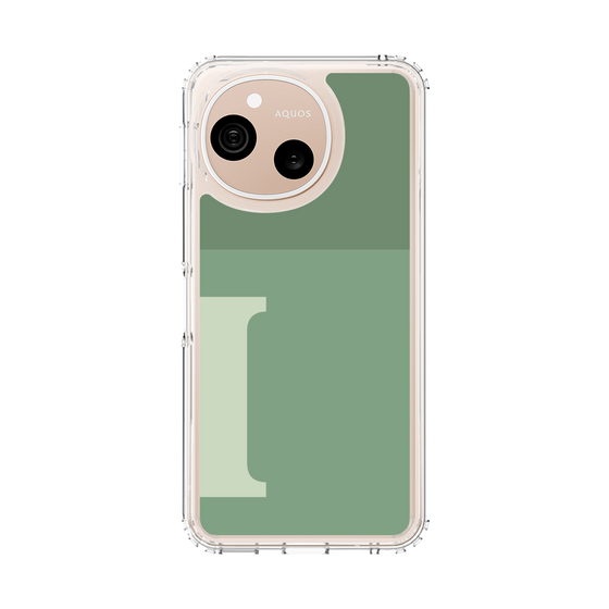 スリムプロテクションケース［ オリジナル - initial two tone - I green ］