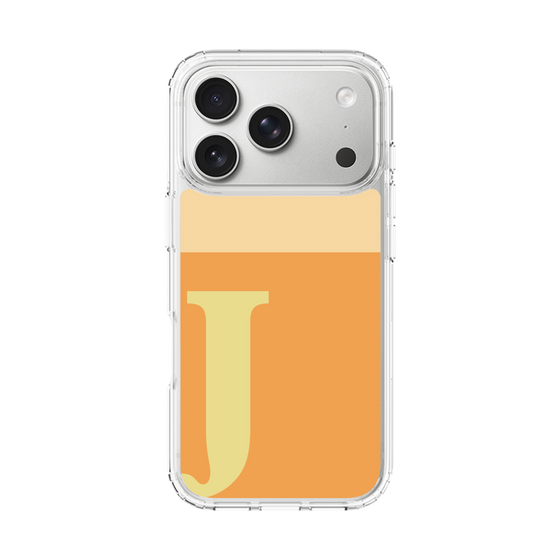 スリムプロテクションケース［ オリジナル - initial two tone - J orange ］