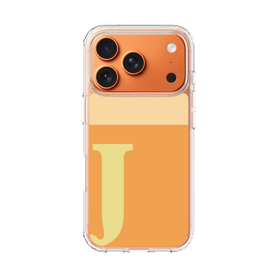 スリムプロテクションケース［ オリジナル - initial two tone - J orange ］