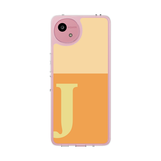 スリムプロテクションケース［ オリジナル - initial two tone - J orange ］