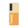スリムプロテクションケース［ オリジナル - initial two tone - J orange ］