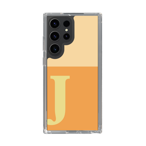 スリムプロテクションケース［ オリジナル - initial two tone - J orange ］