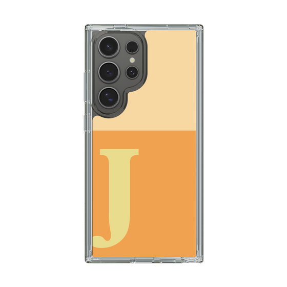 スリムプロテクションケース［ オリジナル - initial two tone - J orange ］