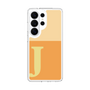 スリムプロテクションケース［ オリジナル - initial two tone - J orange ］