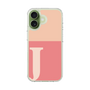 スリムプロテクションケース［ オリジナル - initial two tone - J pink ］
