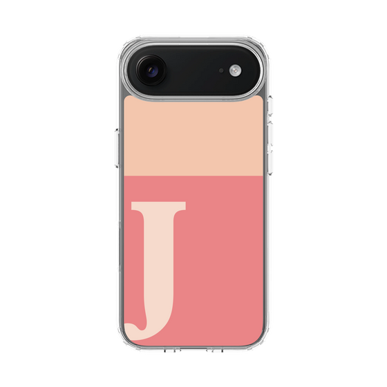 スリムプロテクションケース［ オリジナル - initial two tone - J pink ］