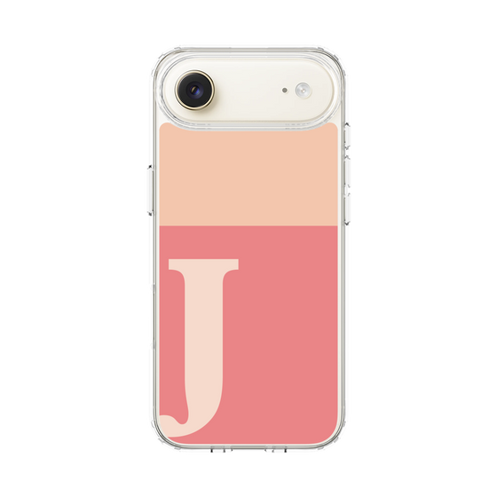 スリムプロテクションケース［ オリジナル - initial two tone - J pink ］