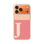 スリムプロテクションケース［ オリジナル - initial two tone - J pink ］