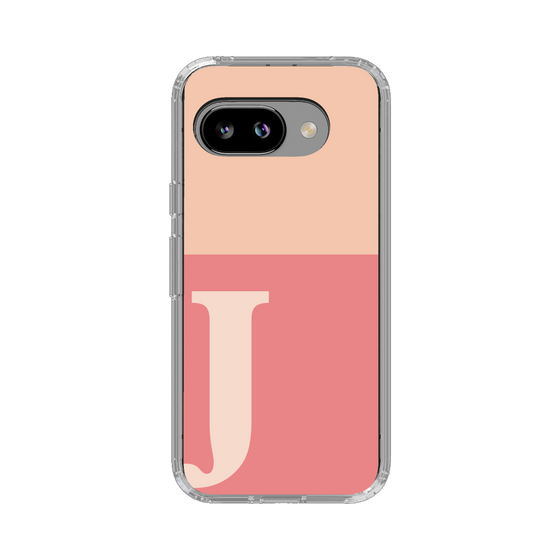 スリムプロテクションケース［ オリジナル - initial two tone - J pink ］