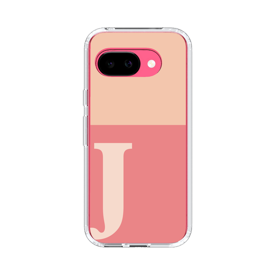 スリムプロテクションケース［ オリジナル - initial two tone - J pink ］