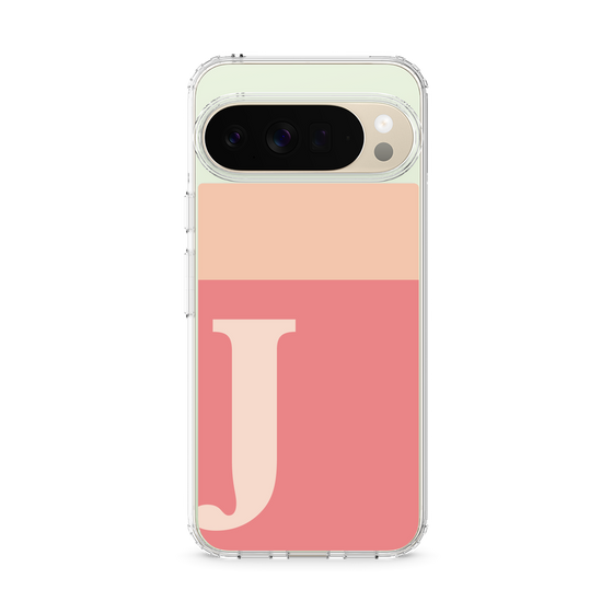 スリムプロテクションケース［ オリジナル - initial two tone - J pink ］