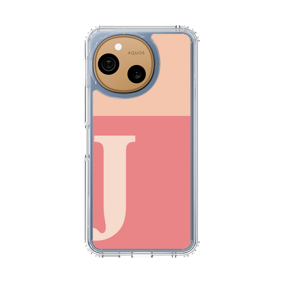 スリムプロテクションケース［ オリジナル - initial two tone - J pink ］