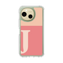 スリムプロテクションケース［ オリジナル - initial two tone - J pink ］